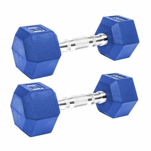 Par Mancuernas Bsfit 4 Kg Pesas Hexagonal Plástico