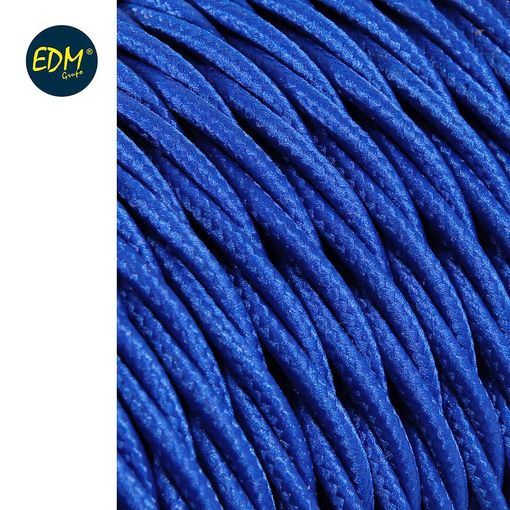 Cable trenzado textil 3x2,5 Marrón