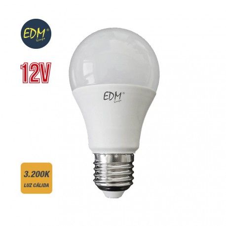 BOMBILLA LED 15W E27 A 12V