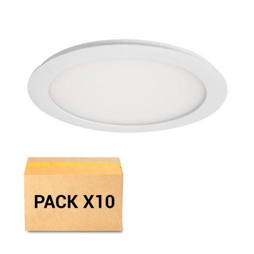 Pack 10x Focos Empotrables Led 18w 4000k Redondo Blanco con Ofertas en  Carrefour