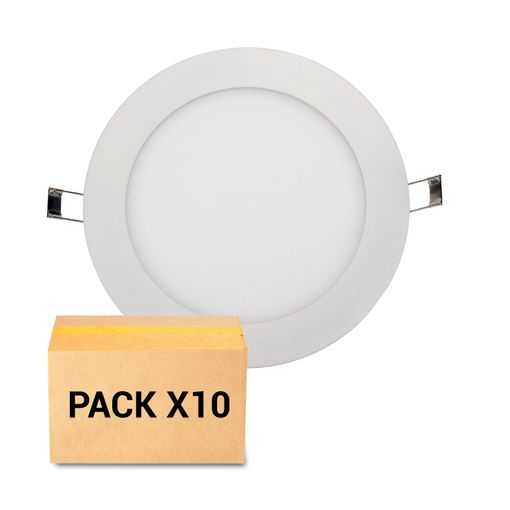 Pack 10x Focos Empotrables Led 12w 5500k Cuadrado Blanco con Ofertas en  Carrefour