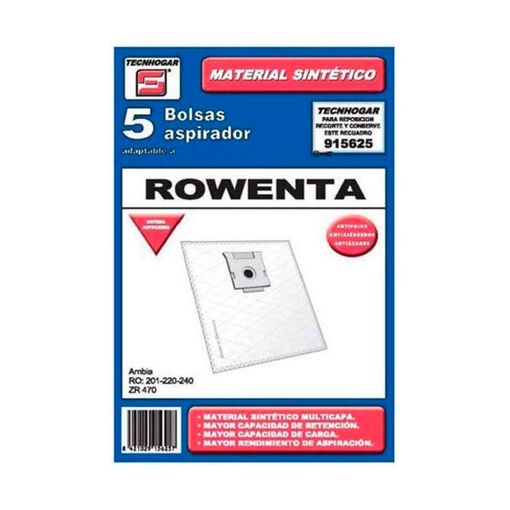 Bolsa Sintética Aspirador Rowenta Tecnhogar 915625 con Ofertas en Carrefour