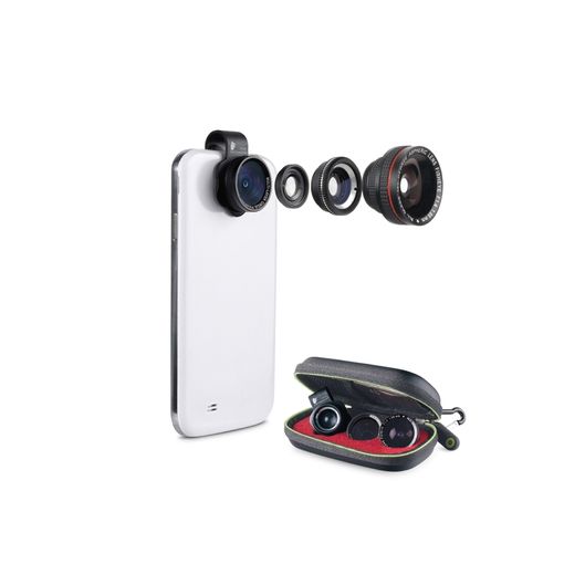 Lente Con Clip Para Cámara Macro Gran Angular 3 In1 Fish Eye Para Teléfono  Celular Universal De 0,84 €