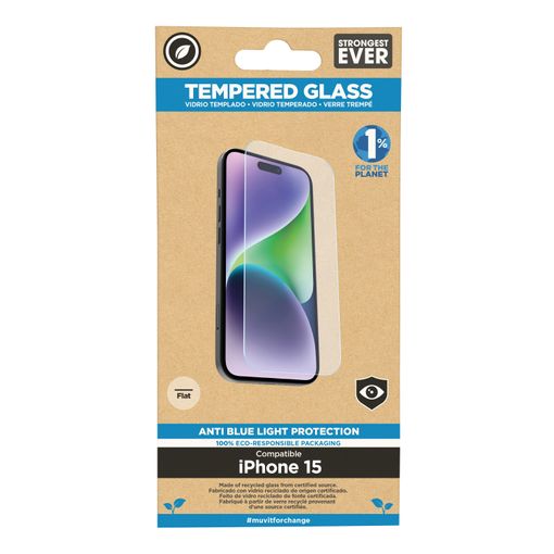 Muvit for Change Protector Cristal Templado Plano para Apple iPhone 14 Pro  Max