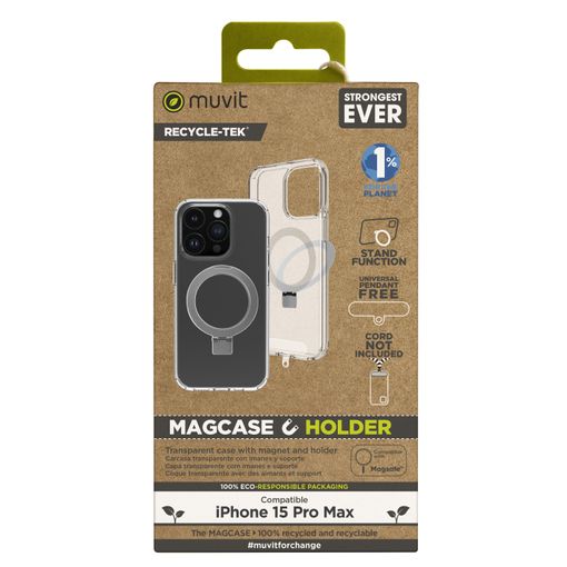 Muvit Funda + Protector de Pantalla Eco para iPhone 15 Pro Max al Mejor  Precio