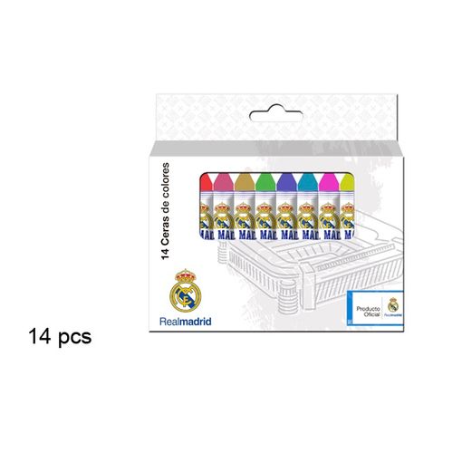Set 14 De Ceras De Colores Real Madrid con Ofertas en Carrefour