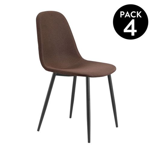 Pack 4 sillas de comedor San Gris Marengo San 44 x 100 x 61 cm