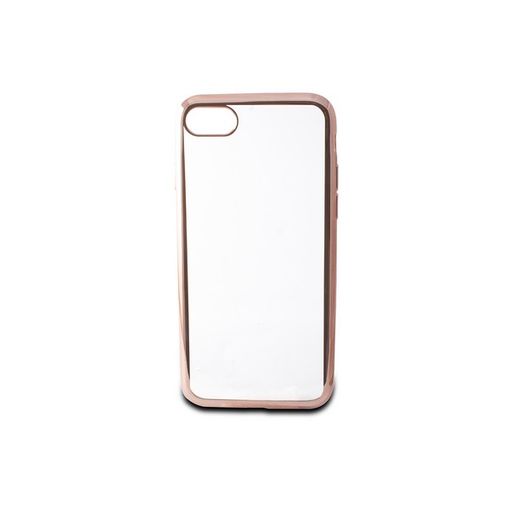Funda Para Móvil Iphone Flex Metal Tpu Transparente Oro Rosa Metalizado con Ofertas en Carrefour | Las ofertas de Carrefour