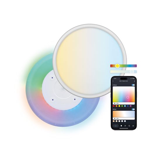 Garza Plafón LED WiFi CCT Inteligente Control Voz App. Smart Store