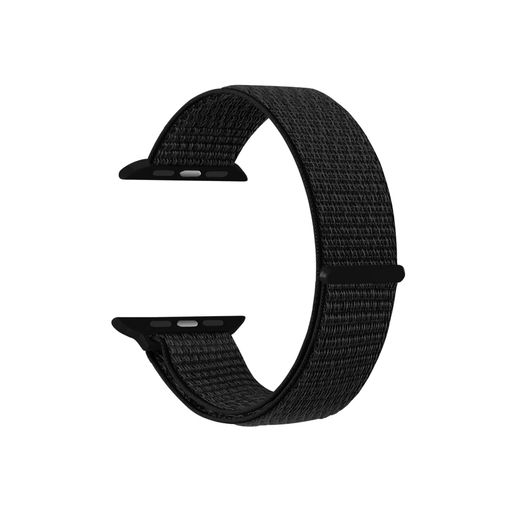 Correa Intercambiable De Nylon Compatible Con Apple Watch 42/44/45mm Y Ksix  Urban 4 Y Urban Plus, Negro con Ofertas en Carrefour