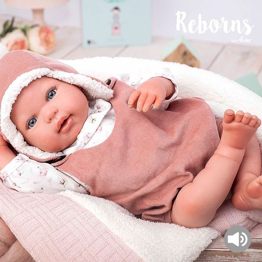 Comprar Bebé Reborn Aina 45 cm com manta e peluche de Arias