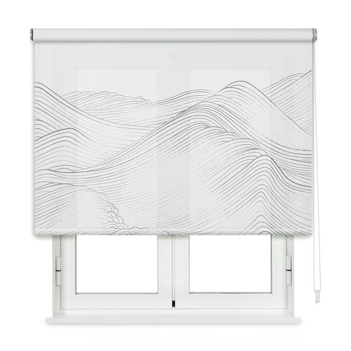 Estor Enrollable Traslúcido Waves Blanco 200 X 250cm con Ofertas en  Carrefour