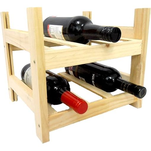 Botellero Apilable, Botellero Horizontal para Vino, Estante De