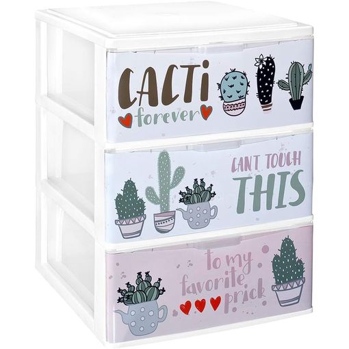 Modelo Cactus 3 Cajones 48x37x28,5cm con Ofertas en Carrefour | Ofertas Carrefour