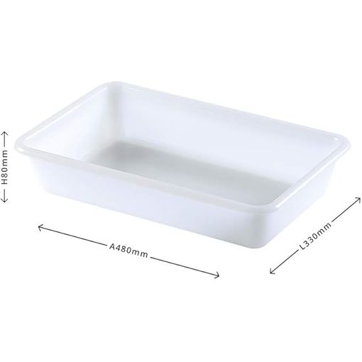 Bandeja de plastico rectangular