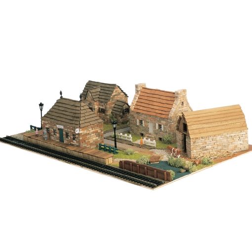 Diorama: Molinos de viento y casas. DOMUS KITS 40212