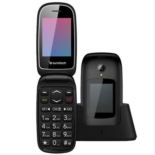 Sunstech Simple Black Portable Phone With Sos
