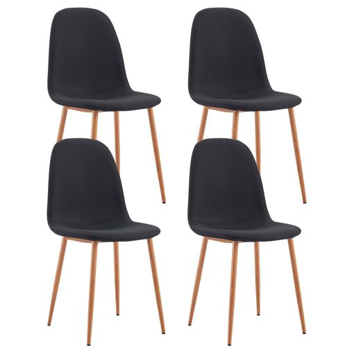 Thinia Home - Silla Comedor Terciopelo Fuchs (pack 2), Acero Efecto Madera,  Terciopelo, Salón, Dormitorio Y Recibidor, Interior, Diseño Moderno,  54.5x46x78 Cm (largo X Ancho X Alto) con Ofertas en Carrefour