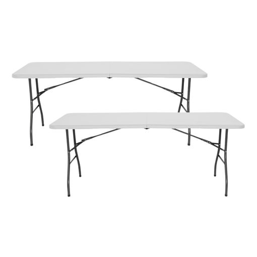 Mesa plegable polietileno 243,8 x 76,2 cm. XL240 - 4 Patas