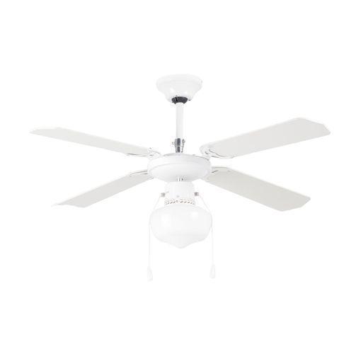 Ventilador de techo reversible con 50 W de potencia y 81 cm de color blanco  y