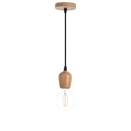 Lampara Vintage Retro Industrial Sconce de Madera