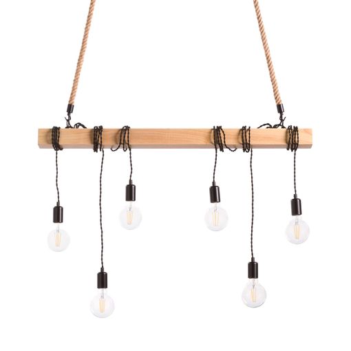 Lampara Vintage Retro Industrial Sconce de Madera