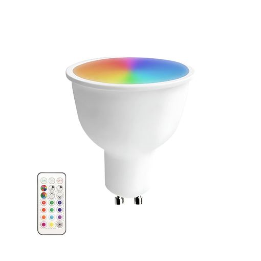 Bombilla led rgb e27 con mando a distancia