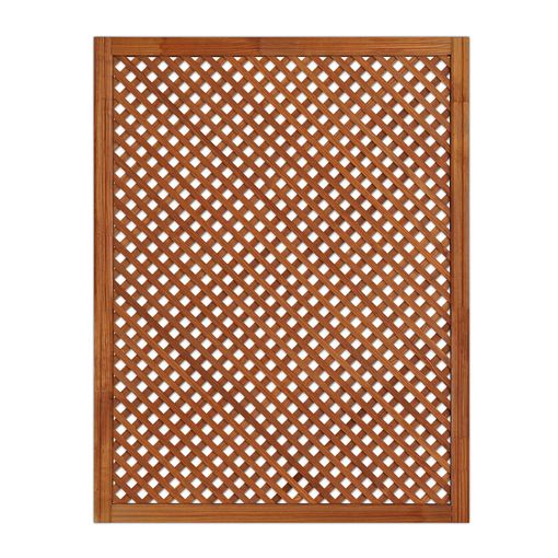 Celosía De Madera Tratada Para Decoración De Terrazas, Jardines Y Exteriores - Teca (114x92 Cm)