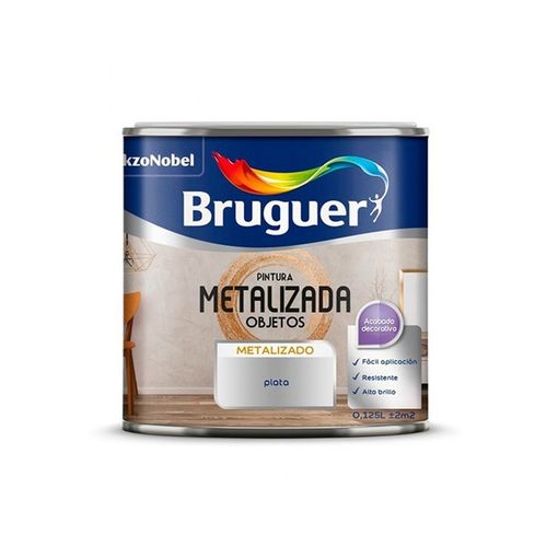 Pintura Para Muebles Chalky Metalizada Plata 125ml con Ofertas en Carrefour