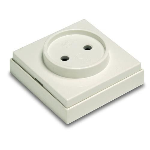 Base Enchufe Doble Schuko Superficie Blanco 36.470/db/b