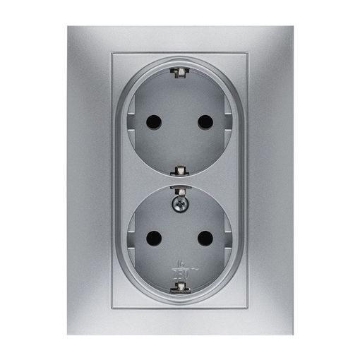 Comprar Base Enchufe Elec Bipolar Tt Lat. Schuko Sup. Bl Kristal 202|  Ferreterias Industriales