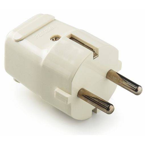 Multiplicador adaptador de clavija enchufe schuko cuádruple blanco -  Cablematic