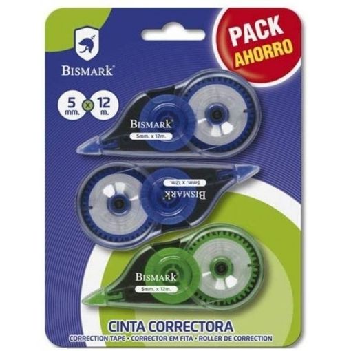 Bismark Cinta Correctora 5mmx12m Pack Ahorro Blister 3 Unidades con Ofertas  en Carrefour