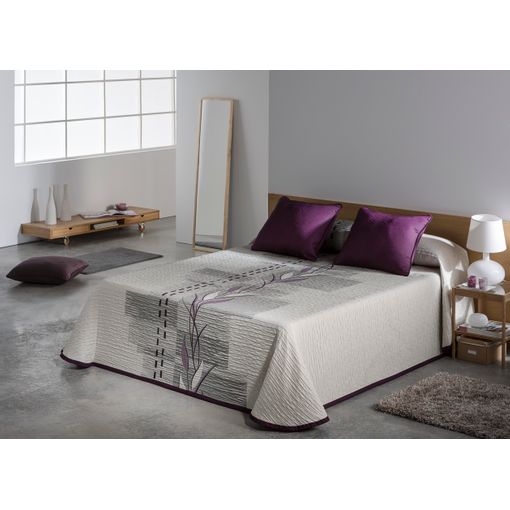 Colcha Pique Modelo Samba Malva Cama 150 Cm. con Ofertas en Carrefour