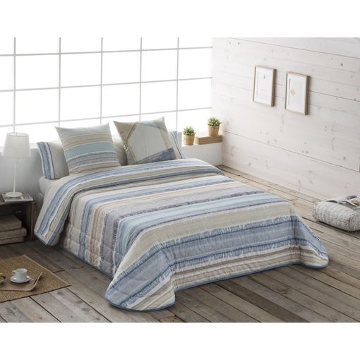 Colcha Pique Modelo Fiore Beige Cama 135 Cm. con Ofertas en Carrefour