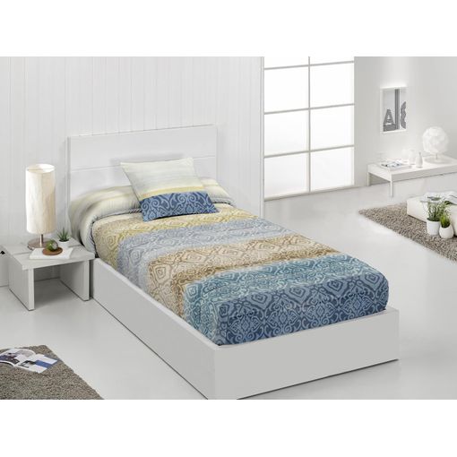 Edredon Ajustable Modelo Bakar Cama De 90 Cms