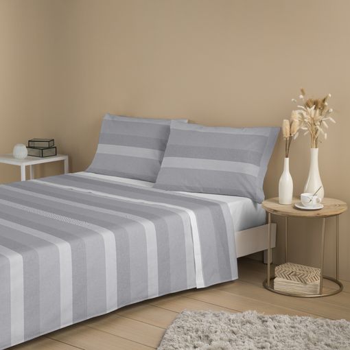 Juego De S banas Brooke Gris Cama 180 Cm con Ofertas en Carrefour