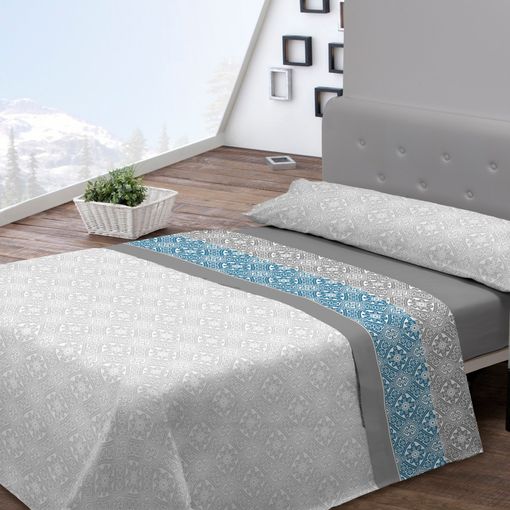 Juego De Sábanas Cuatro Piezas Coralina Rocket Cama 180 Cm Gris con Ofertas  en Carrefour