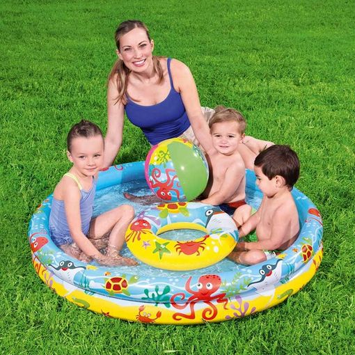 Piscina Desmontable Infantil Bestway Steel Pro Deluxe Splash Frame Pool  300x201x66 cm: ¡La diversión del verano en casa! – Shopavia