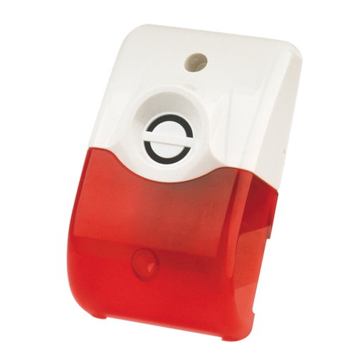 Pegatina plastico alarma interior-exterior Rojo