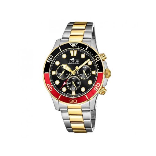 Reloj Lotus de hombre dorado crono