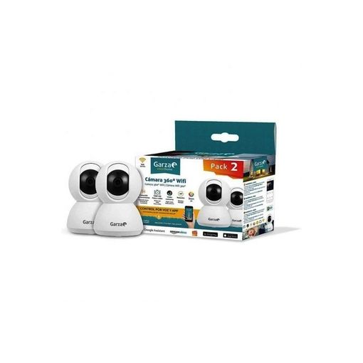 Pack De 2 Camaras Vigilancia Wifi Hd 360º 720p Garza Smart Home 401283 con  Ofertas en Carrefour