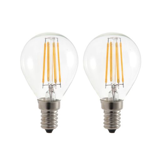 Garza -pack 1+1 Bombillas Led De Filamento Decorativa Esférica, Luz Fria  5000k, Casquillo E14, 4w 470 Lúmenes con Ofertas en Carrefour