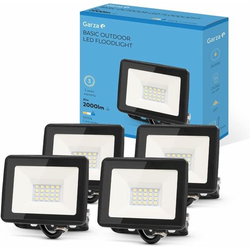 FOCO LED EXTERIOR CON SENSOR CREPUSCULAR 200 W LUZ FRÍA CON