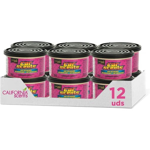 Ambientador De Coche - California Car Scents Olor Coronado Cherry (piruleta  De Cereza) - Pack 12 con Ofertas en Carrefour