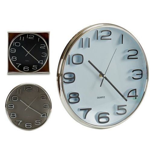 Reloj de pared metal Vidrio 30.5cm Día