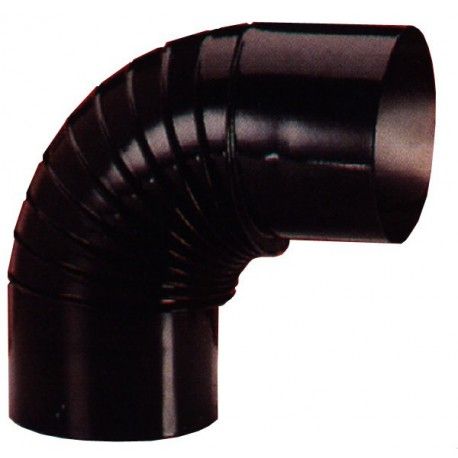 Tubo estufa color negro vitrificado de 120 mm
