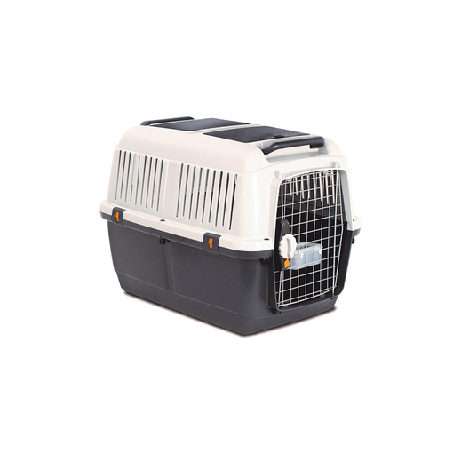 Transportin Jaula Perro De Abs, Acero76x46x52 Cm - Pawhut. Negro