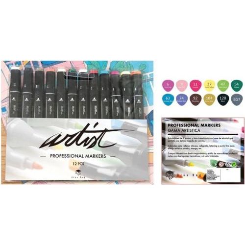 ESTUCHES DE 40 Y 30 ROTULADORES ARTIST BRUSH DOBLE PUNTA ALEX BOG