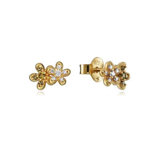 Pendientes Mujer Plata Viceroy Jewels Aro con Flor